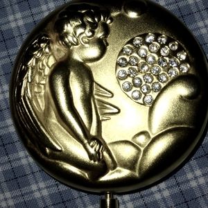 ❤ADORABLE COMPACT  CHERUB MIRROR 💕